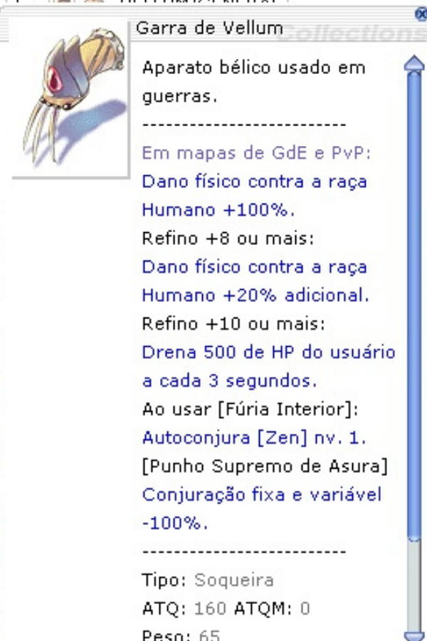 Garra de Vellum - FREYA (NEGOCIAR NO WHATSAPP)