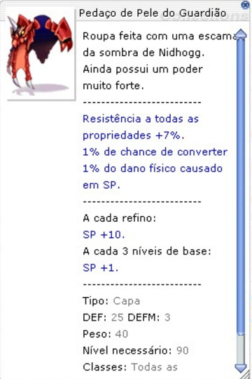 Pedaço de Pele do Guardião - FREYA