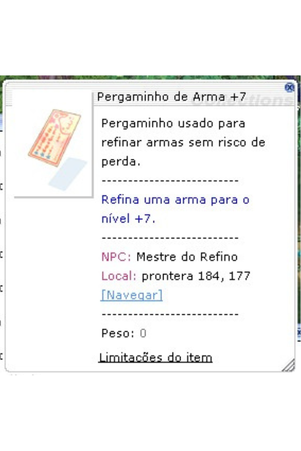 Pergaminho de Arma +7 - FREYA