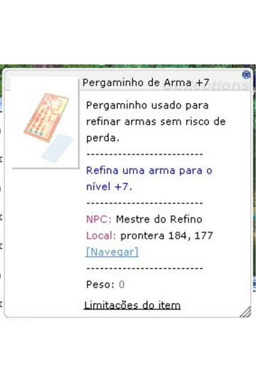 Pergaminho de Arma +7 - FREYA