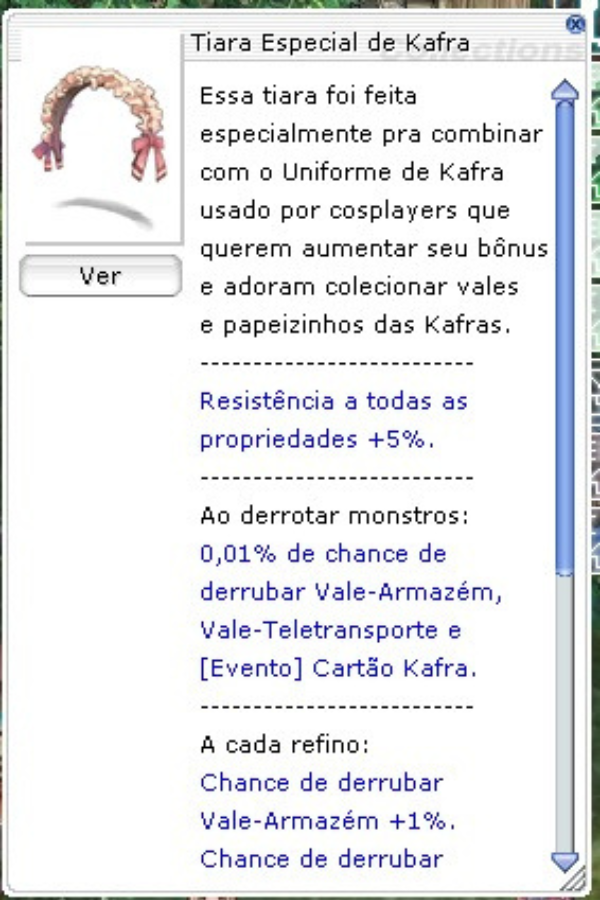 Tiara Especial de Kafra - NIDHOGG