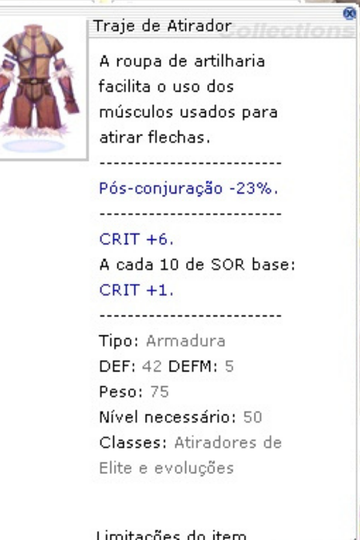 Traje do Atirador - FREYA